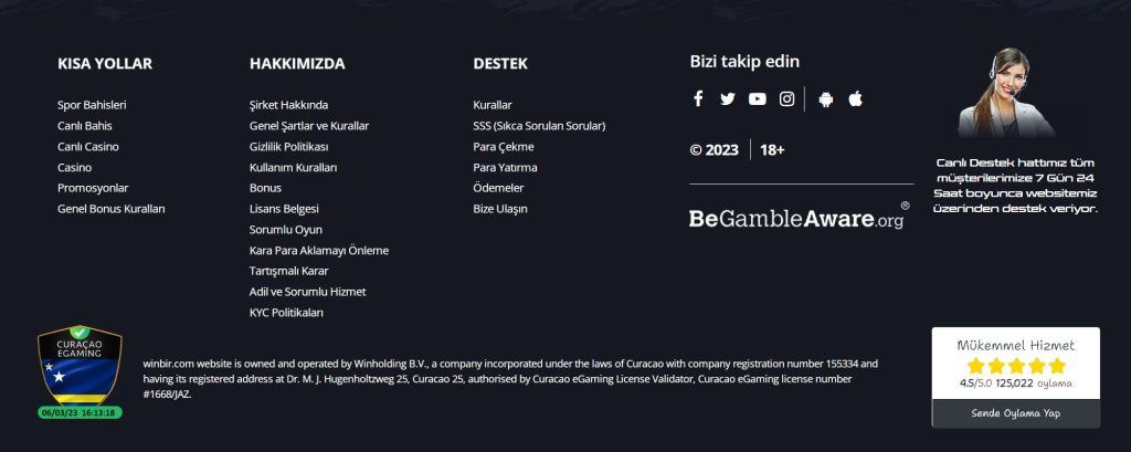 winbir firma bilgileri