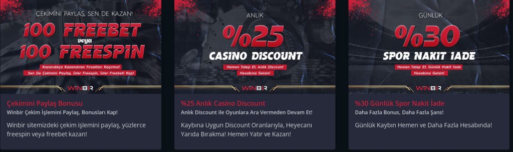 winbir hoş geldin bonusu